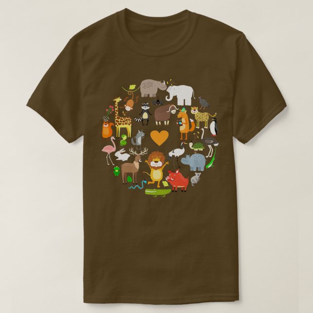 Camiseta Graciosos regalos de animales salvajes de Safari p (Diseño del anverso)