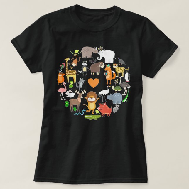 Camiseta Graciosos regalos de animales salvajes de Safari p (Diseño del anverso)