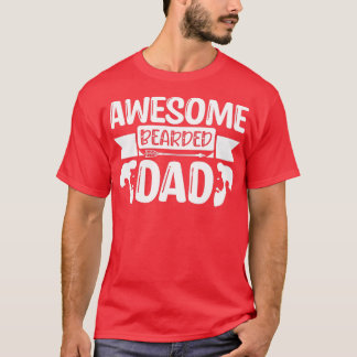 Camiseta Graciosos Regalos De Barba Impresionante Papá 1