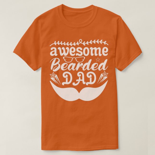 Camiseta Graciosos Regalos De Barba Impresionante Papá Clás (Diseño del anverso)