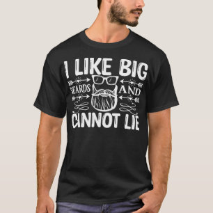 Camiseta Graciosos Regalos De Barba Me Gustan Las Grandes B