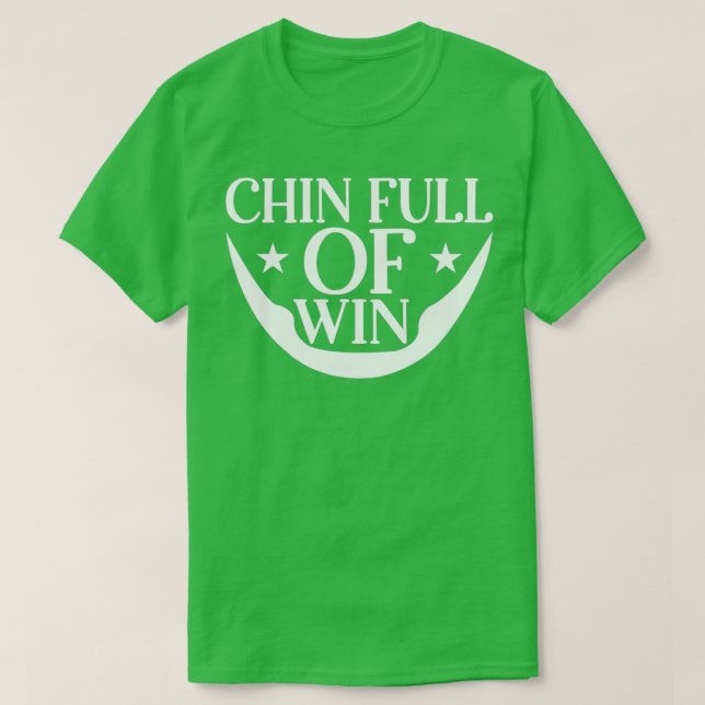 Camiseta Graciosos Regalos De Barba Para Hombres Chin Lleno (Diseño del anverso)