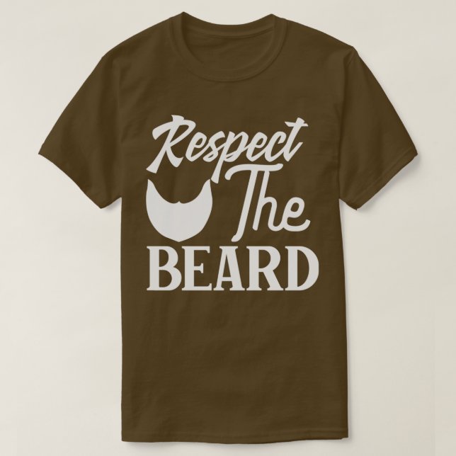 Camiseta Graciosos Regalos De Barba Respetan La Barba Clási (Diseño del anverso)