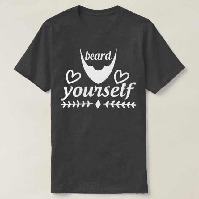 Camiseta Graciosos Regalos De Barba Se Bebe A Sí Mismo 2 (Diseño del anverso)