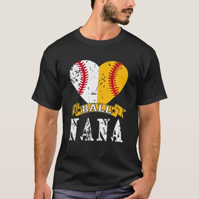 Camiseta Graciosos regalos de béisbol Nana T Ball Nana (Anverso)