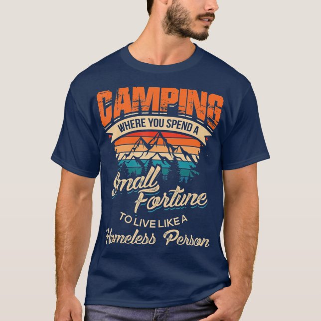 Camiseta Graciosos Regalos De Camping Con Palabras Para Los (Anverso)