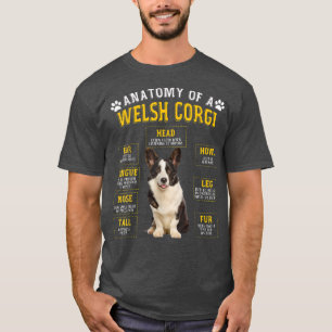 Camiseta Graciosos Regalos De Corgi Gales De Anatomía Para 