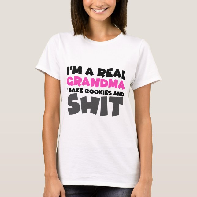 Camiseta Graciosos regalos de las Abuelas Hileras (Anverso)