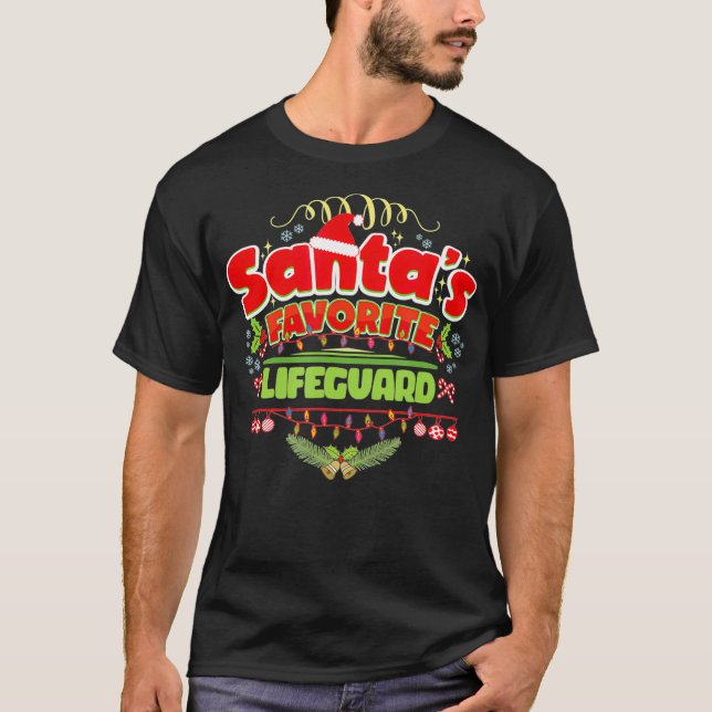 Camiseta Graciosos regalos de Navidades de regalo de Santa  (Anverso)