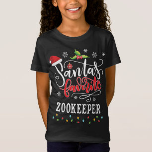 Camiseta Graciosos regalos de Navidades Zookeeper favoritos