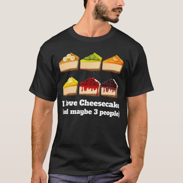 Camiseta Graciosos Regalos De Pastel De Alegre - Me Encanta (Anverso)