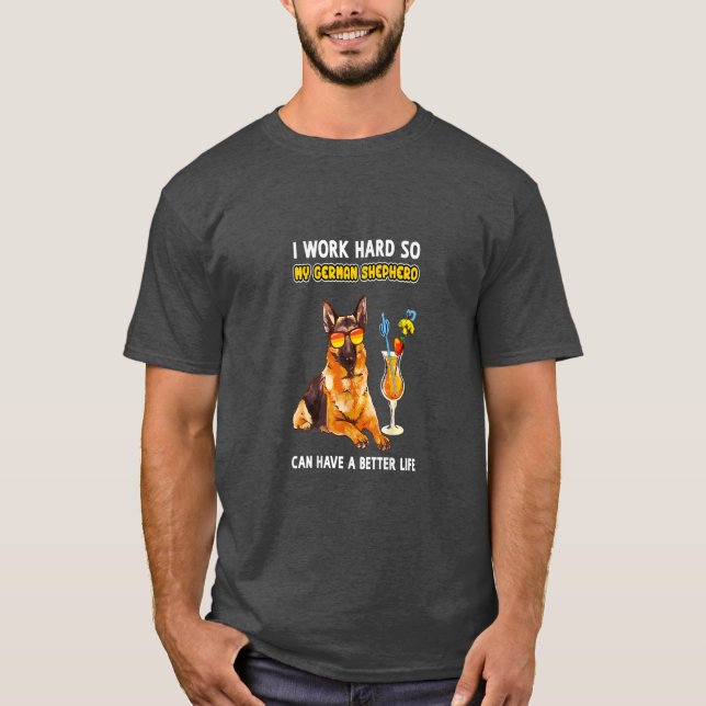 Camiseta Graciosos Regalos De Pastor Alemán Regalos De Past (Anverso)