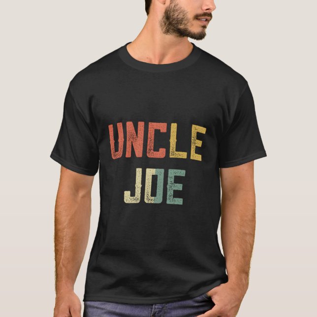 Camiseta Graciosos regalos de tío de sobrina tío Joe Funcle (Anverso)