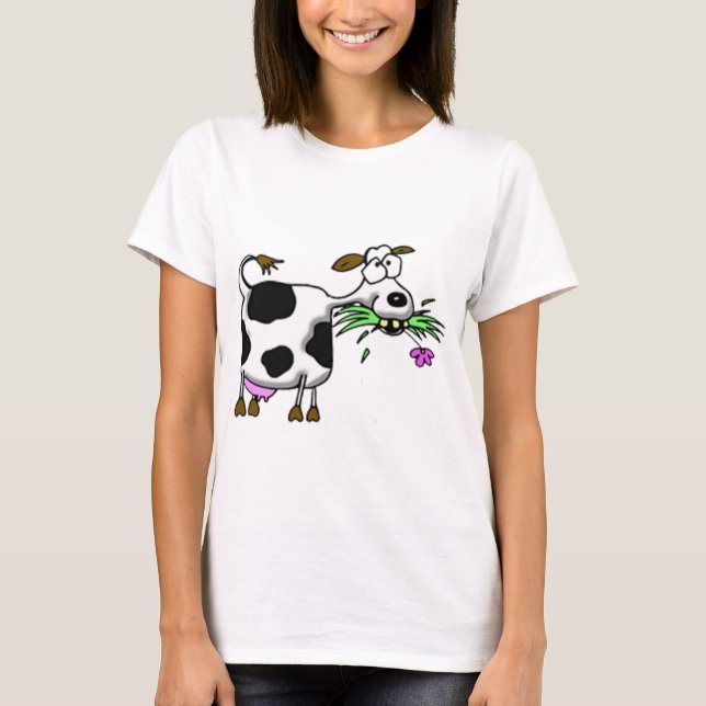 Camiseta Graciosos regalos de vaca personalizado y accesori (Anverso)