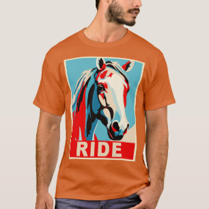 Camiseta Graciosos Regalos Ecuestres de Caballos en Caballo