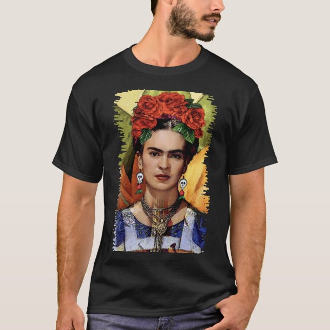 Camiseta Graciosos regalos para mujeres Frida Kahlo Plus Si (Anverso)