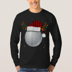 Camiseta Graciosos renos de golf Navidades de Santa Hat Paj