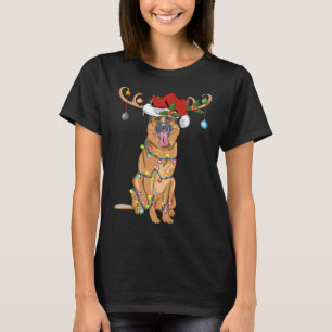 Camiseta Graciosos renos Santa Hat Navidades de pastores al