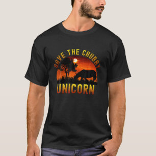 Camiseta Graciosos Rinocerontes De Unicornio Salvan A Chubb