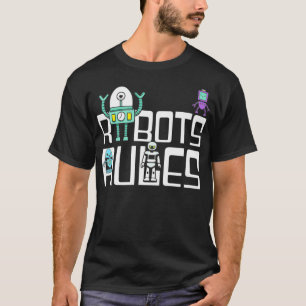 Camiseta Graciosos robots regulan la ciencia Robo cibernéti