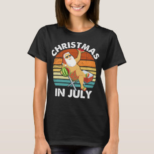 Camiseta Graciosos Santa Navidades en julio, verano retro