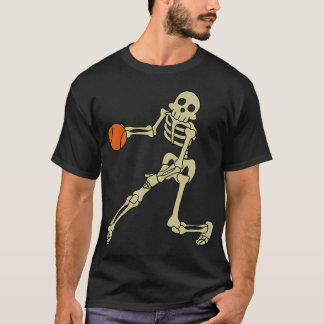 Camiseta Graciosos Skeletons Basketball Skeletons Halloween