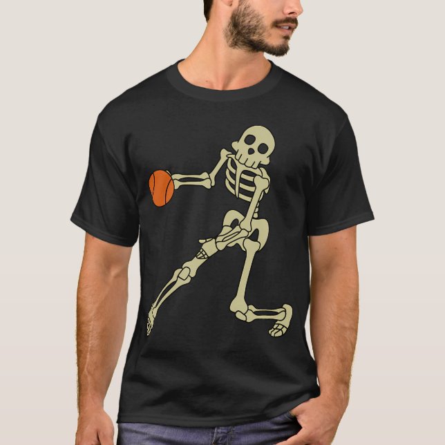 Camiseta Graciosos Skeletons Basketball Skeletons Halloween (Anverso)