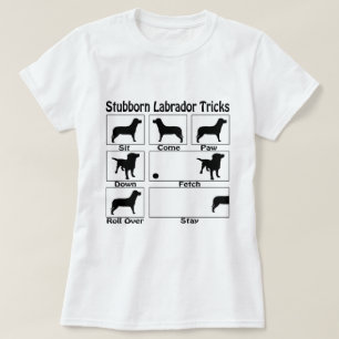 Camiseta Graciosos trucos de perros labradores trabados