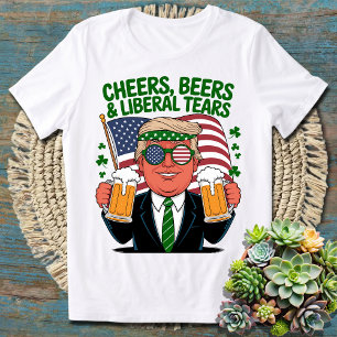 Camiseta Graciosos vítores del Día de San Patricio y lágrim