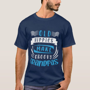 Camiseta Graciosos y viejos hippies groovy Grandpas