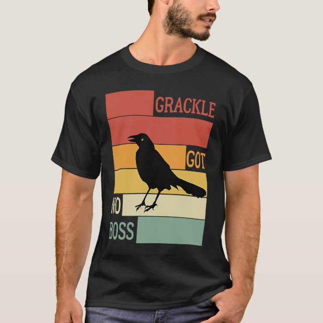 Camiseta Grackle No Tiene Jefe AUSTIN BIRD (Anverso)