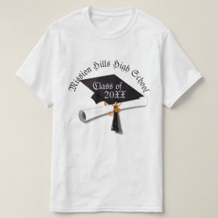 Camiseta Grad Cap Diploma Graduación T-Shirt