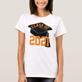Camiseta Grad Cap Naranja Class de 2024