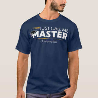 Camiseta Grad Gift, Grad De Máster En Tecnología De La Info