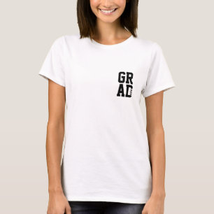 Camiseta Grad Logo Name Class of Womens Graduation T-Shirt