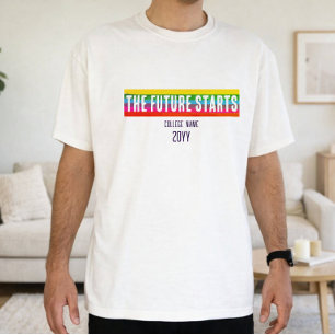 Camiseta Grad Rainbow Minimalista Limpia El Futuro