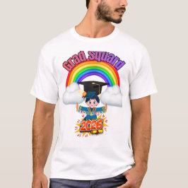 Camiseta Grad Squad 2026 Rainbow Graduation Family Matching