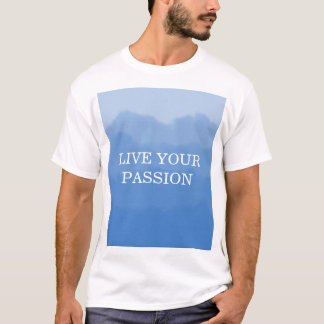 Camiseta Gradiente azul cielo