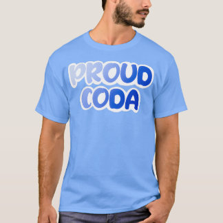 Camiseta gradiente azul CODA orgulloso