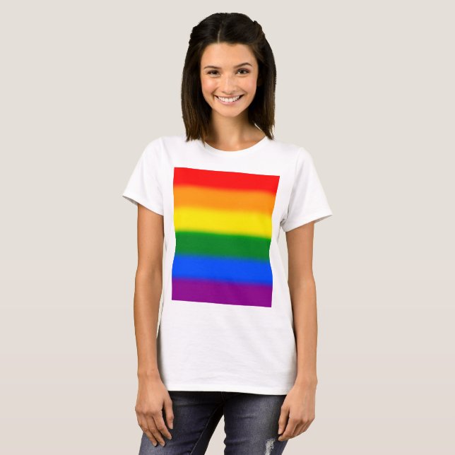 Camiseta Gradiente de arco iris (Anverso completo)