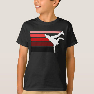 Camiseta Gradiente de BBOY rojo que niños