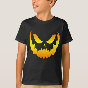 Camiseta Gradiente de cara de calabaza Jack O Lantern