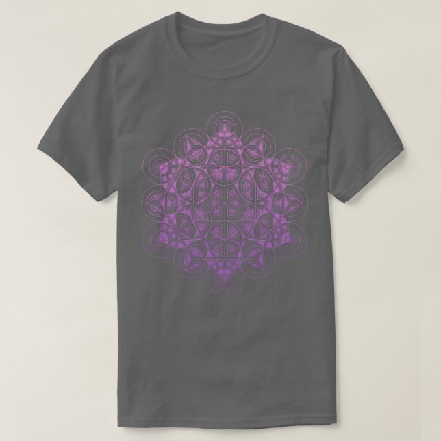 Camiseta Gradiente de círculos de travesía sagrado (Diseño del anverso)