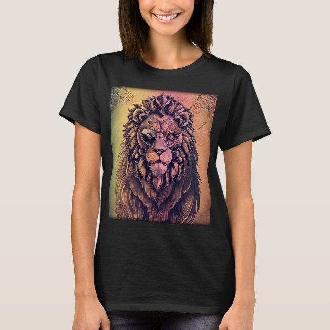 Camiseta Gradiente de color de vapor (Anverso)