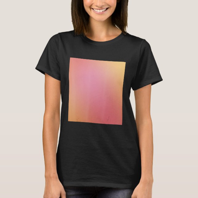 Camiseta Gradiente de color rosa - Ombre amarillo Naranja r (Anverso)