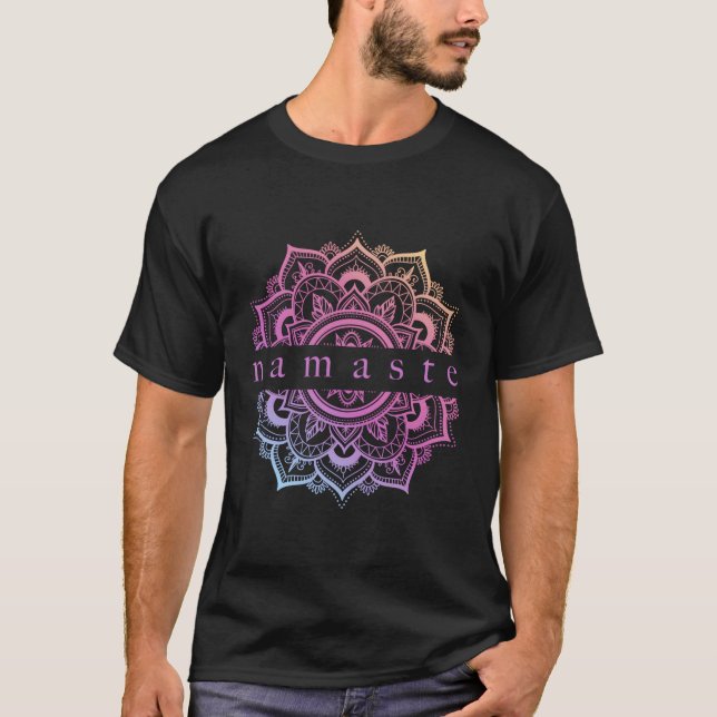 Camiseta Gradiente de Lotus de Namaste (Anverso)