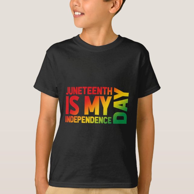 Camiseta Gradiente de mi Día de la Independencia (Anverso)