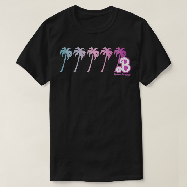 Camiseta Gradiente de verano de sueño palmeras (Diseño del anverso)