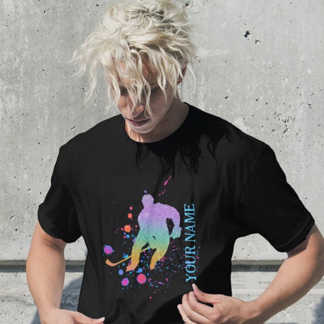 Camiseta Gradiente del entrenador del jugador de hockey sob (Subido por el creador)