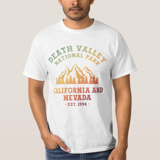 Camiseta Gradiente del Parque Nacional Death Valley (Anverso)